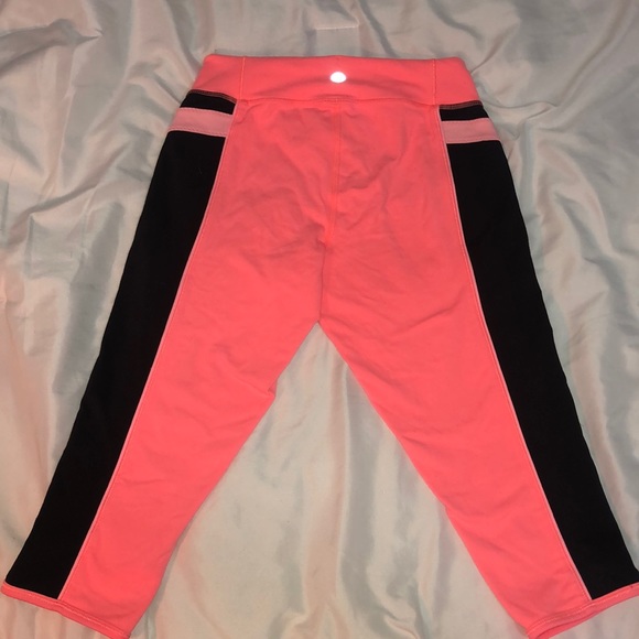 Pink and Black Lululemom Capris🦋 - Picture 3 of 5